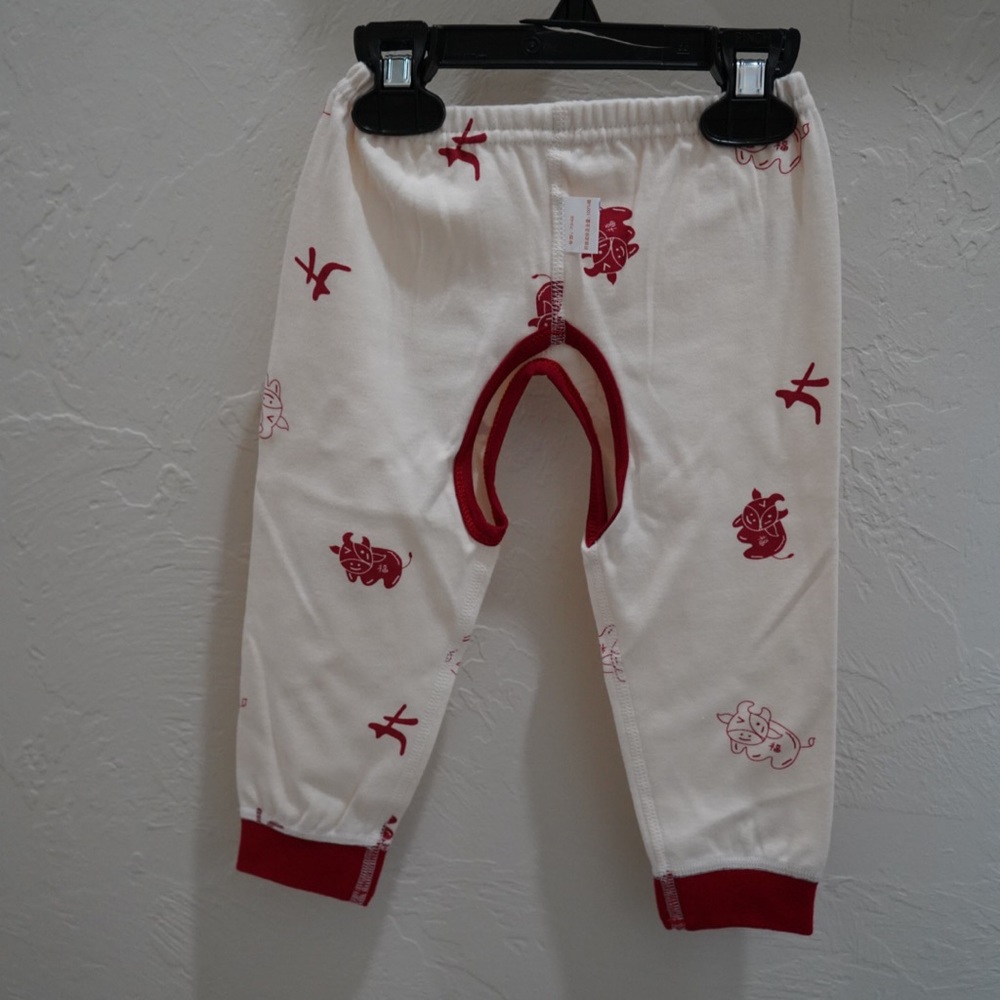 Baby pants with Zodiac Print—Ox good fortune